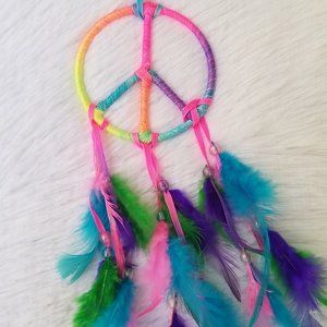 Peace Sign Dream Catcher / Rainbow DreamCatcher